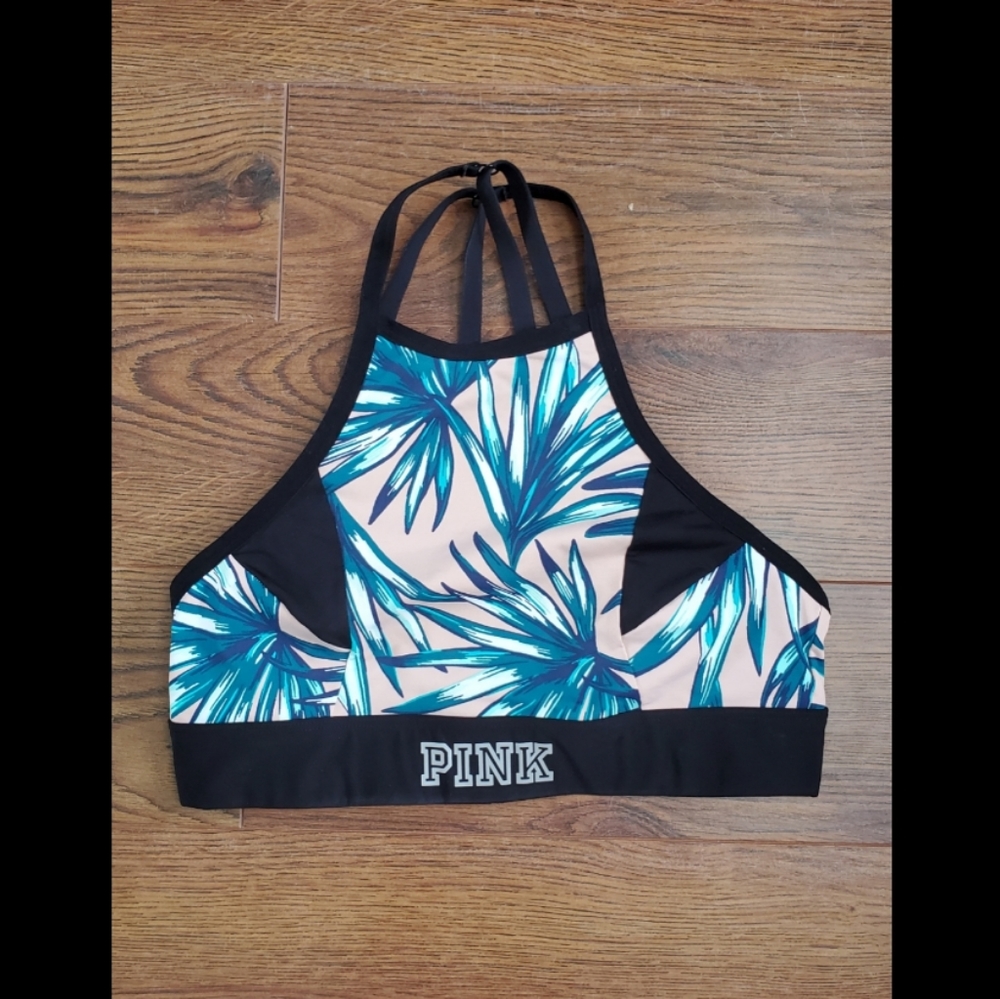 VS PINK Medium Impact Halter Sports bra